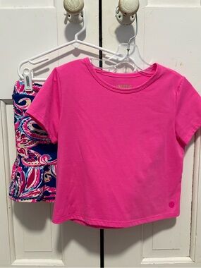 Girls Lilly Pulitzer Matching Tee & Skirt Set